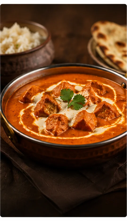 Butter chicken at Pedro Barn Hotel