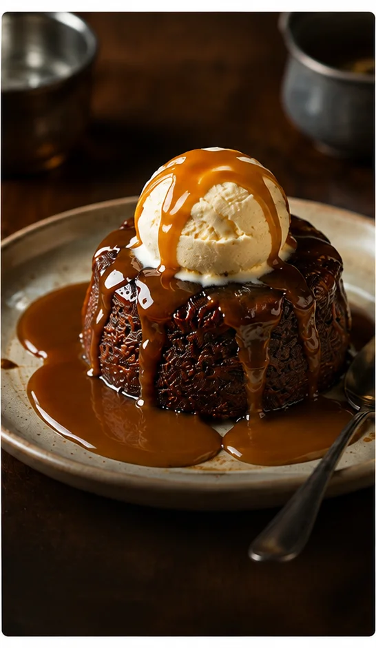 Sticky date pudding at Pedro Barn Hotel